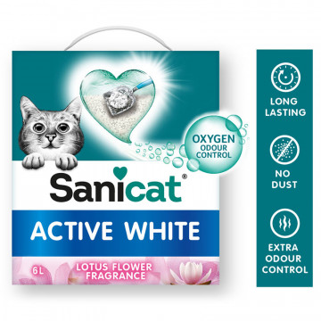 Arena Aglomerante Active Lotus 6L – Higiene y Frescura para Gatos