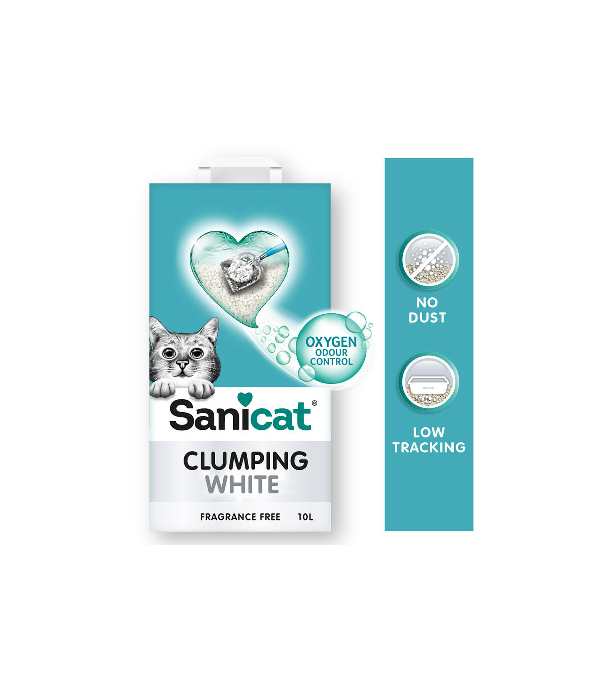 Sand Aglomerante Bentonita Branco 10L – Higiene Natural e Olores Control