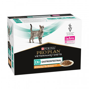 Purina Pro Plan Veterinary Diets Feline EN Gastrointestinal Sobres de Pollo 10x85g