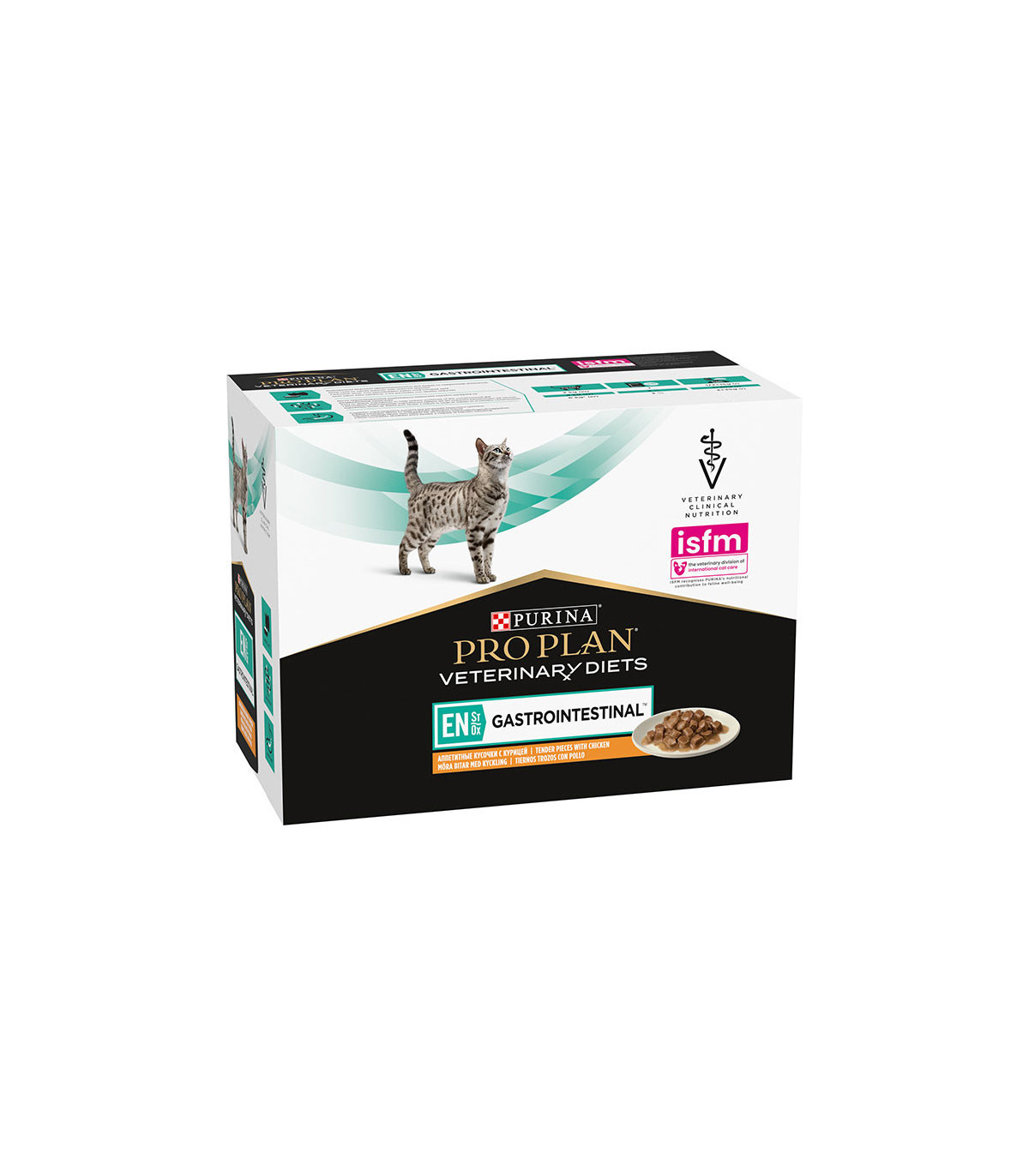 Purina Pro Plano Feline EN Gastrointestinal Pollo 10x85g – Cuidado Digestivo Δ Provet Animais de Estimação