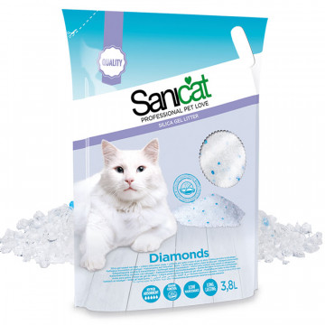 Sanicat Perlita Sílice Diamonds – Arena de Gel de Sílice 3.8L