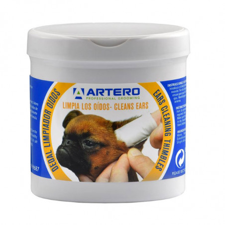 Artero Finger Dips Limpadores de ouvido para cães e gatos