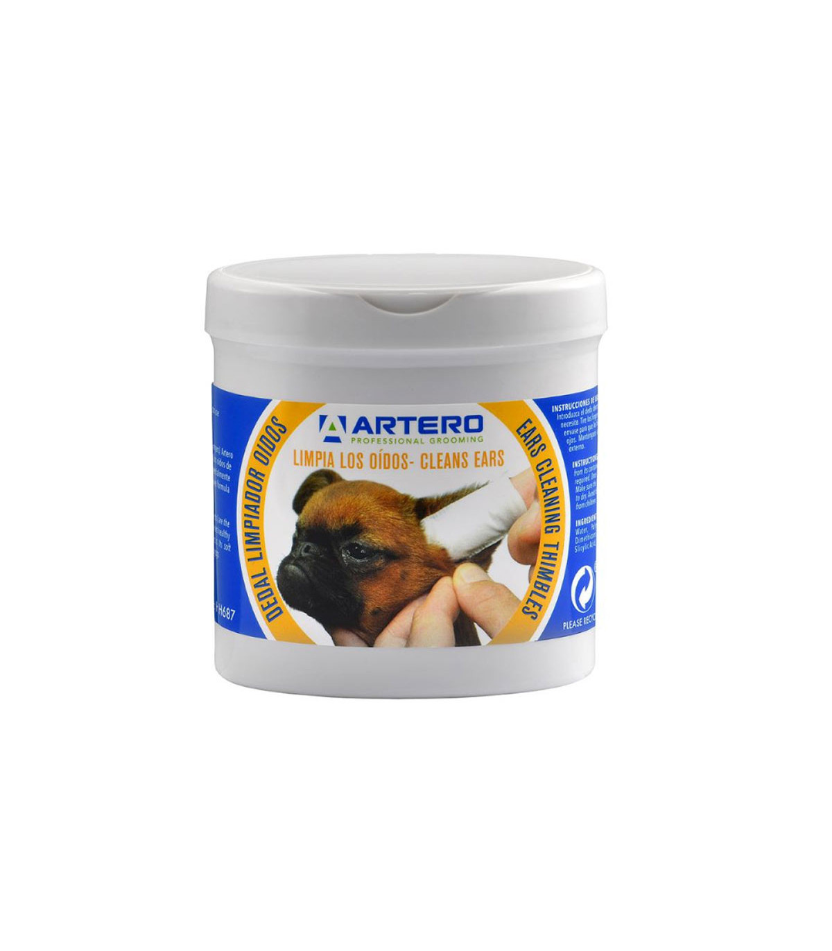 Artero Finger Dips Limpadores de ouvido para cães e gatos