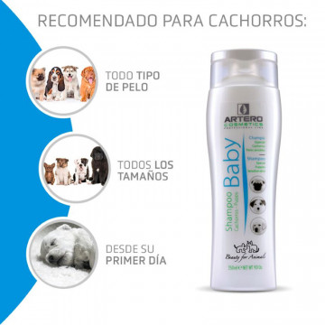 Artero Champú Baby para Cachorros 250ml - Suave e Hipoalergénico