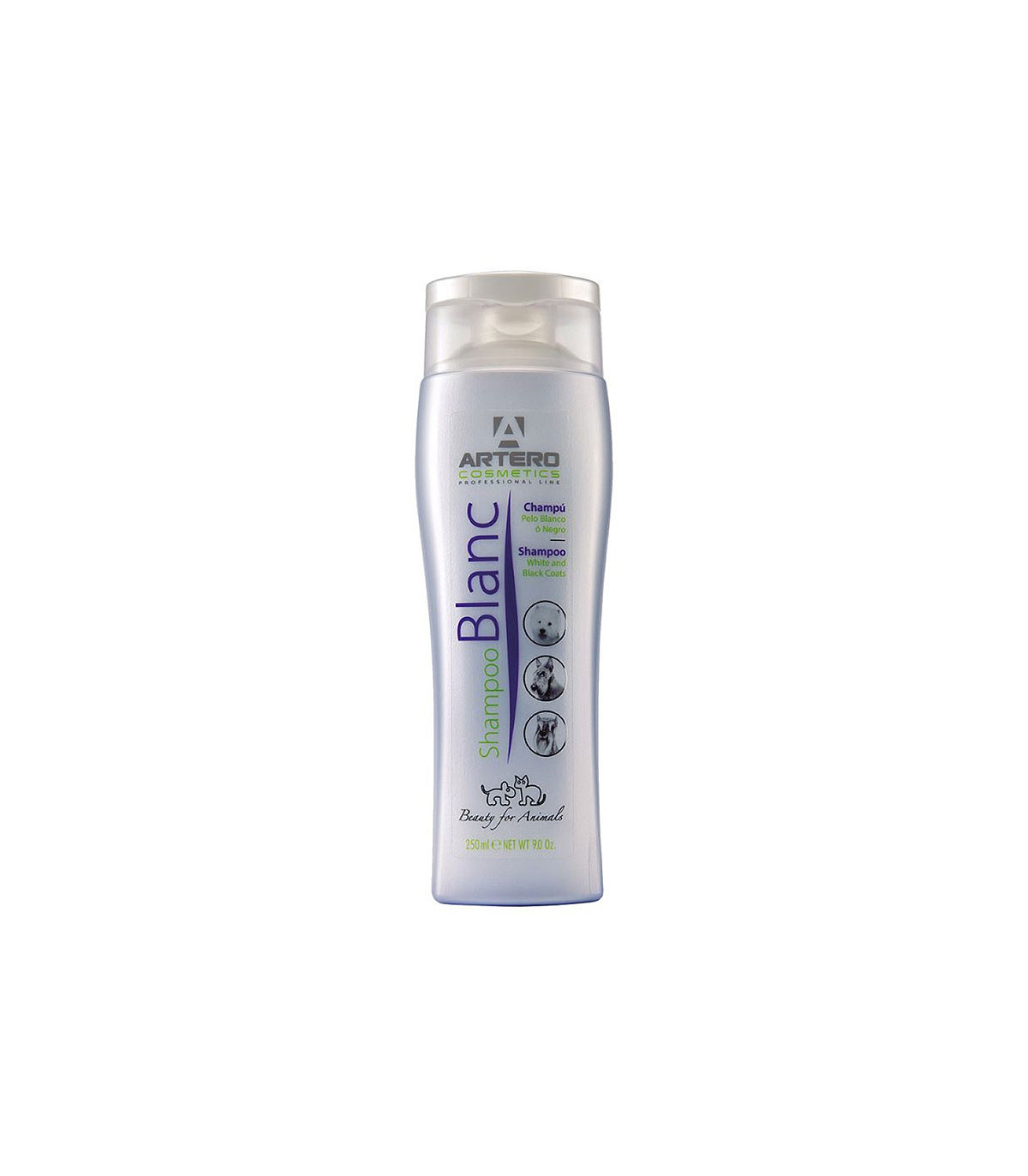 Artero Champú Blanc - Blanqueador para Perros y Gatos - 250ml