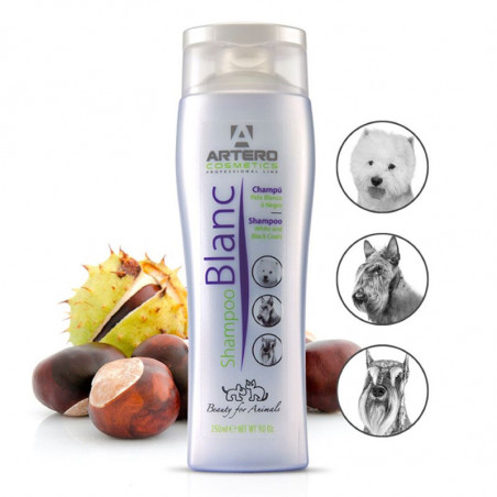 Artero Champú Blanc - Branco para cães e gatos - 250ml