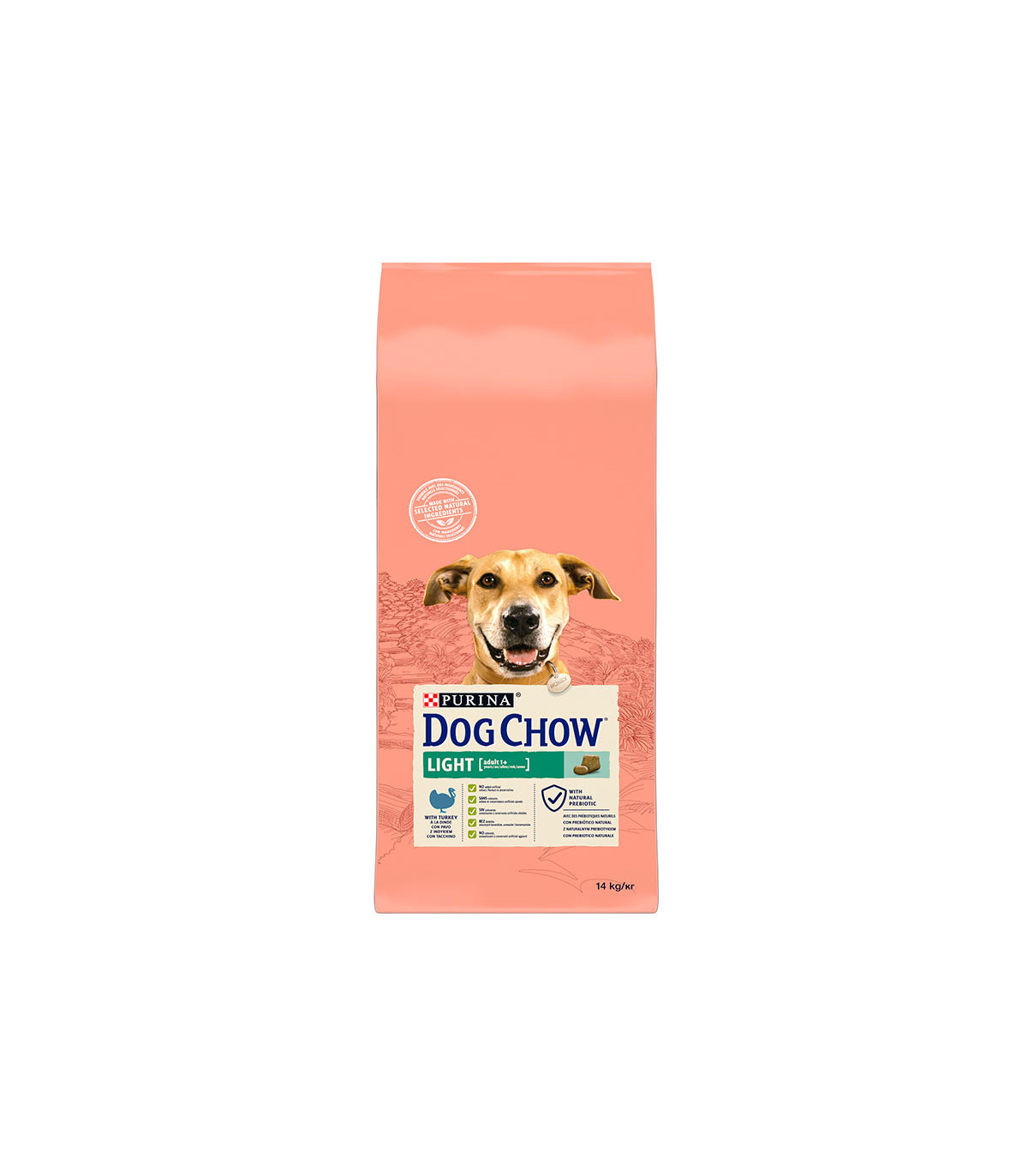 Dog Chow Light Pavo 14kg: Cães de alimentação com excesso de peso