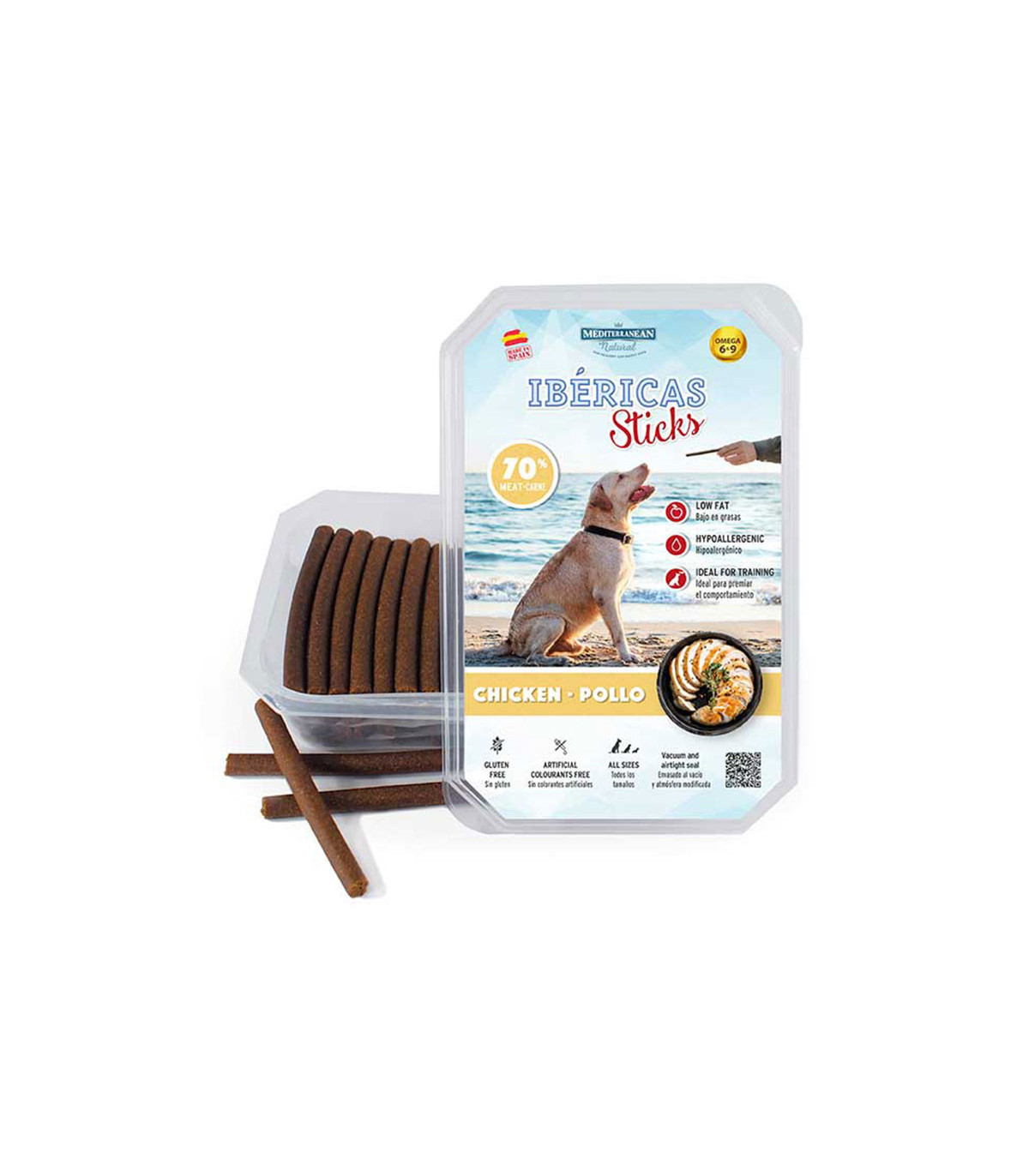 Palitos de Frango Ibéricos Snacks (70u) 800gr - Mediterrâneo Natural