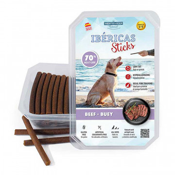 Snacks Ibéricas Sticks Buey (70u) 800gr - Mediterranean Natural