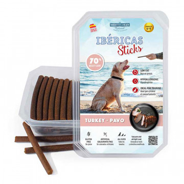 Snacks Ibéricas Sticks Pavo (70u) 800gr - Mediterranean Natural