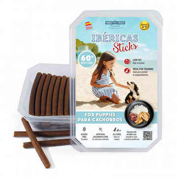 Snacks Ibéricas Sticks Puppy (70u) 800gr - Mediterranean Natural