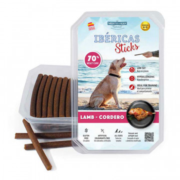 Snacks Ibéricas Sticks Cordero (70u) 800gr - Mediterranean Natural