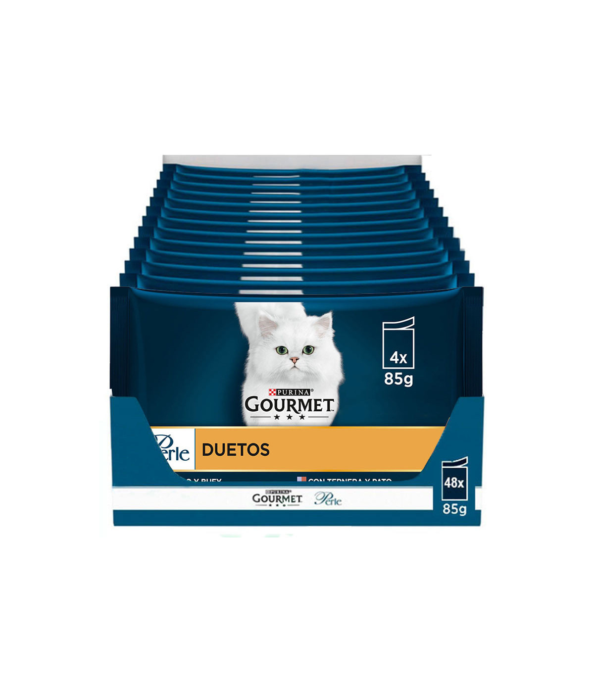 Gourmet Perle Fina Lamina Duo Carnes – Varied Carne Pack 12x(4x85g)