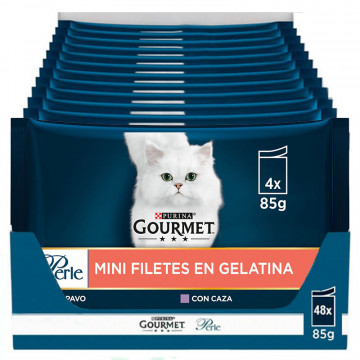 Gourmet Perle Fina Lámina en Gelatina - Pack surtido 12x(4x85g)