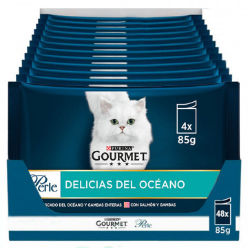 Gourmet Perle Delicias del Océano - Pack Surtido 12x(4x85g)