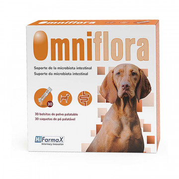 OMNIFLORA Sobres 30x2g - Simbiótico para Perros (Equilibrio Intestinal)