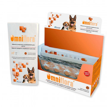 OMNIFLORA Comprimidos 120 comprimidos - Simbiótico para Perros (Salud Intestinal)