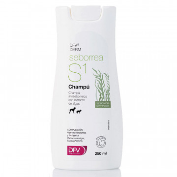 DFV DERM Seborrea S1 Champú 250ml - Perros y Gatos (Antiseborreico)