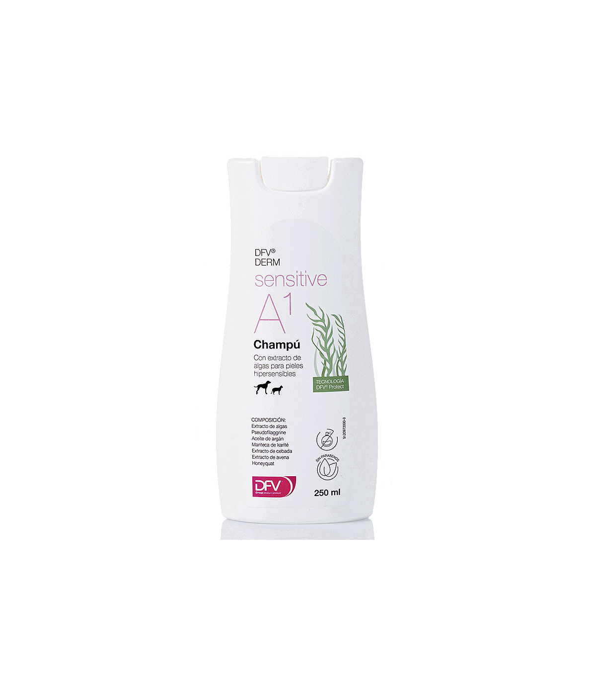 DFV DERM Sensível A1 Champú Şros/Gatos Δ Piel Sensible