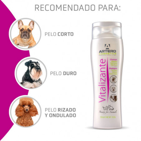 Shampoo Vitalizante Artero 250ml - Cães com Pelo Grosso/Volumoso e Pele Sensível