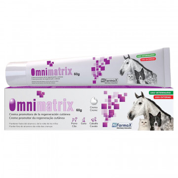 OMNIMATRIX Cicatrización Rápida 60g - Crema para Heridas en Perros, Gatos y Caballos