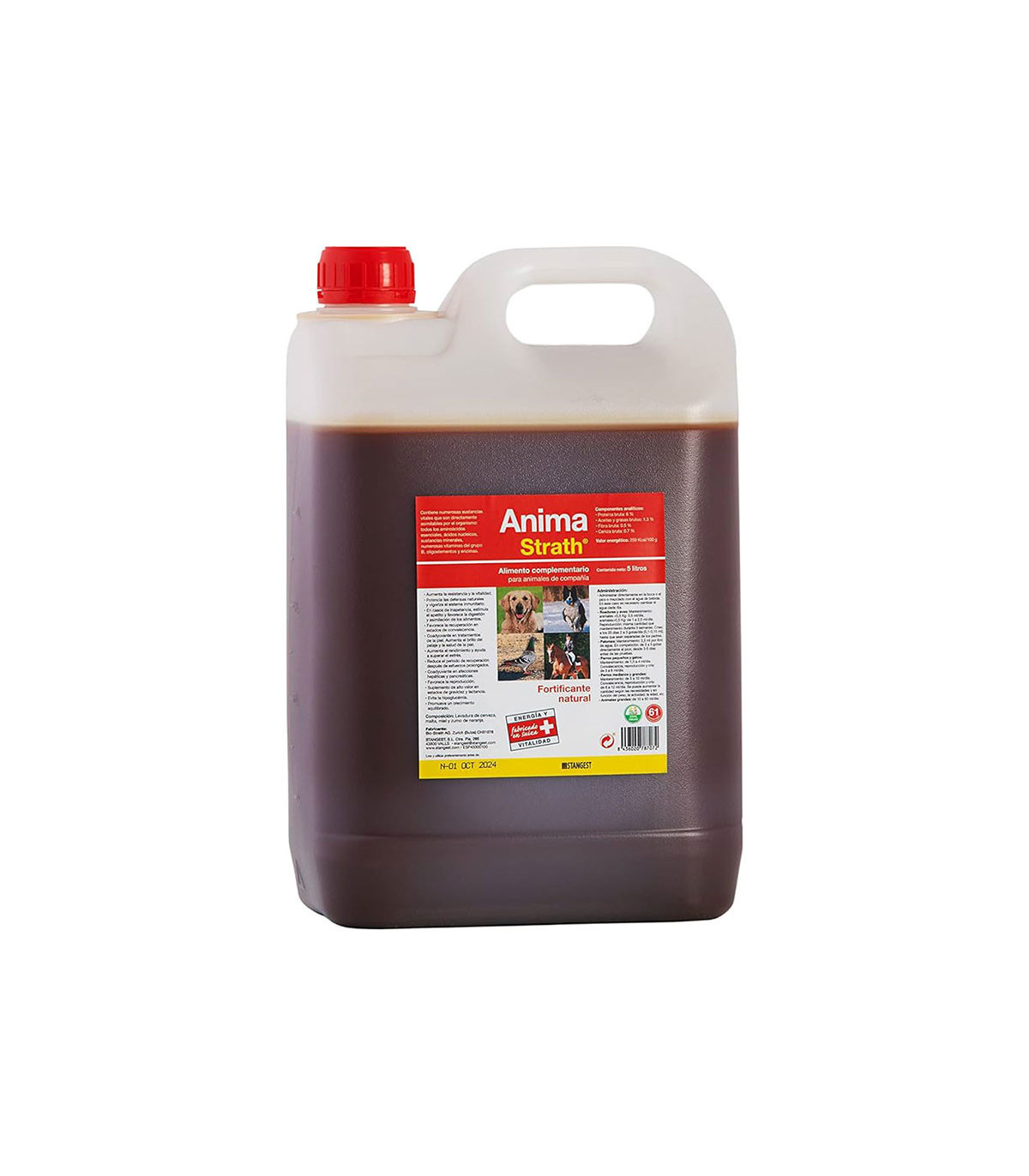 ANIMA-STRATH 5L - Suplemento Natural para Mascotas (Formato Profesional Ahorro)