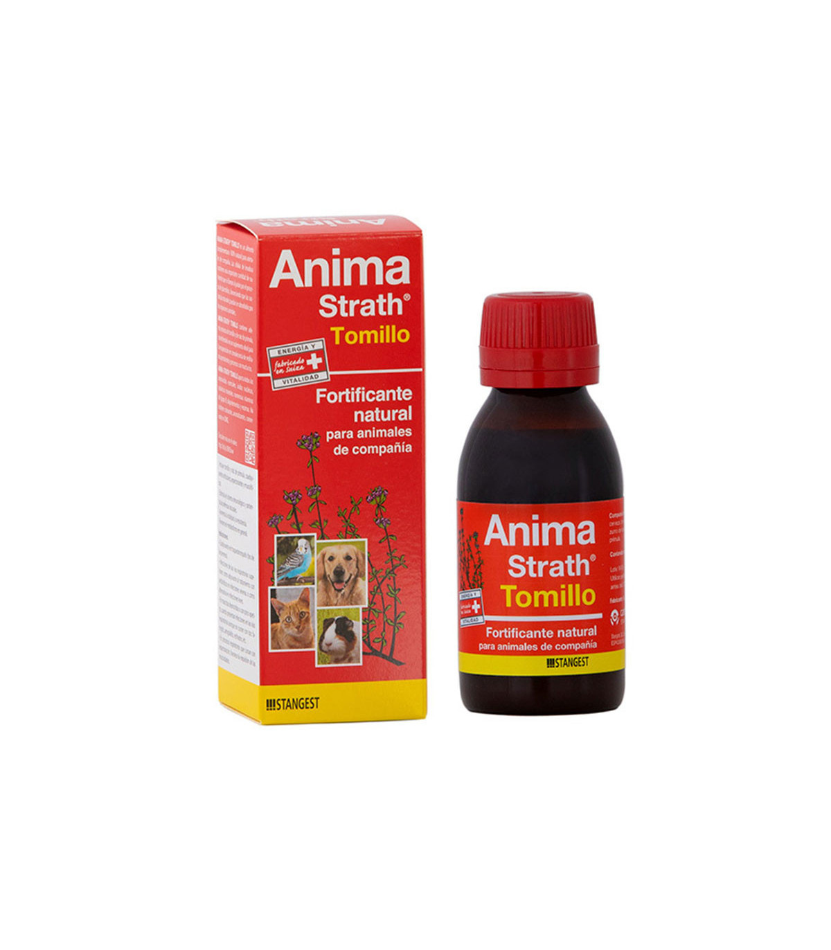 ANIMA-STRATH Tomillo 100ml 日本語 Suplemento Respiratório Mascot