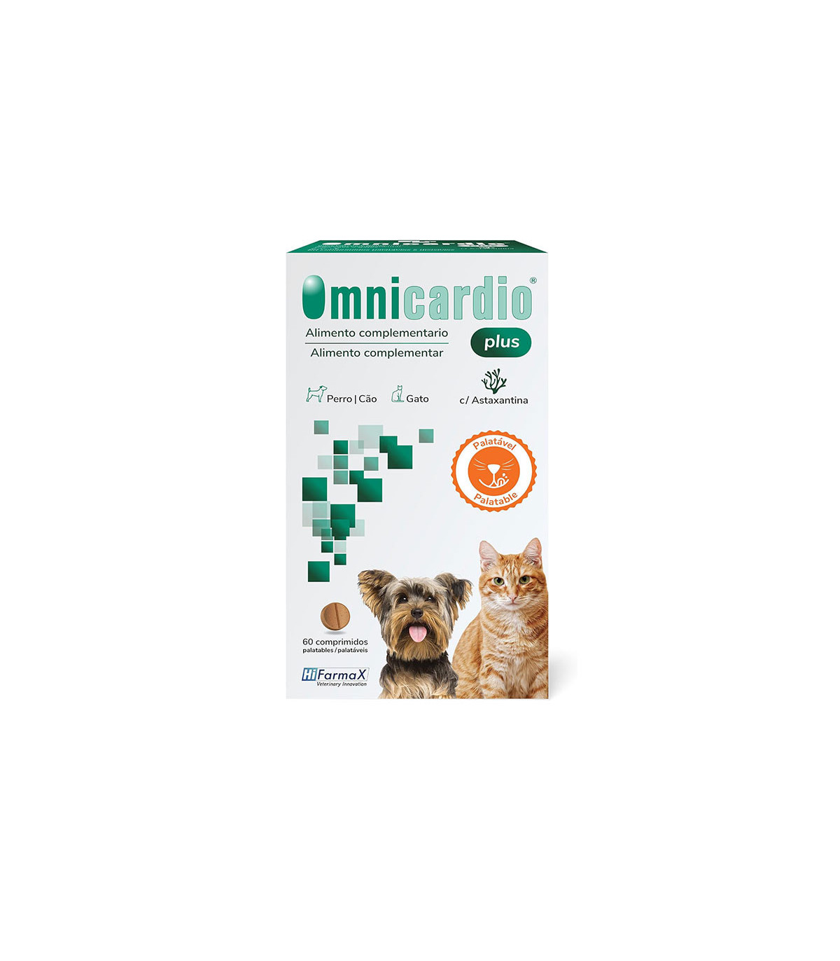 OMNICARDIO PLUS 60 comp 日本語 Cardíaco ◾ Cães e gatos