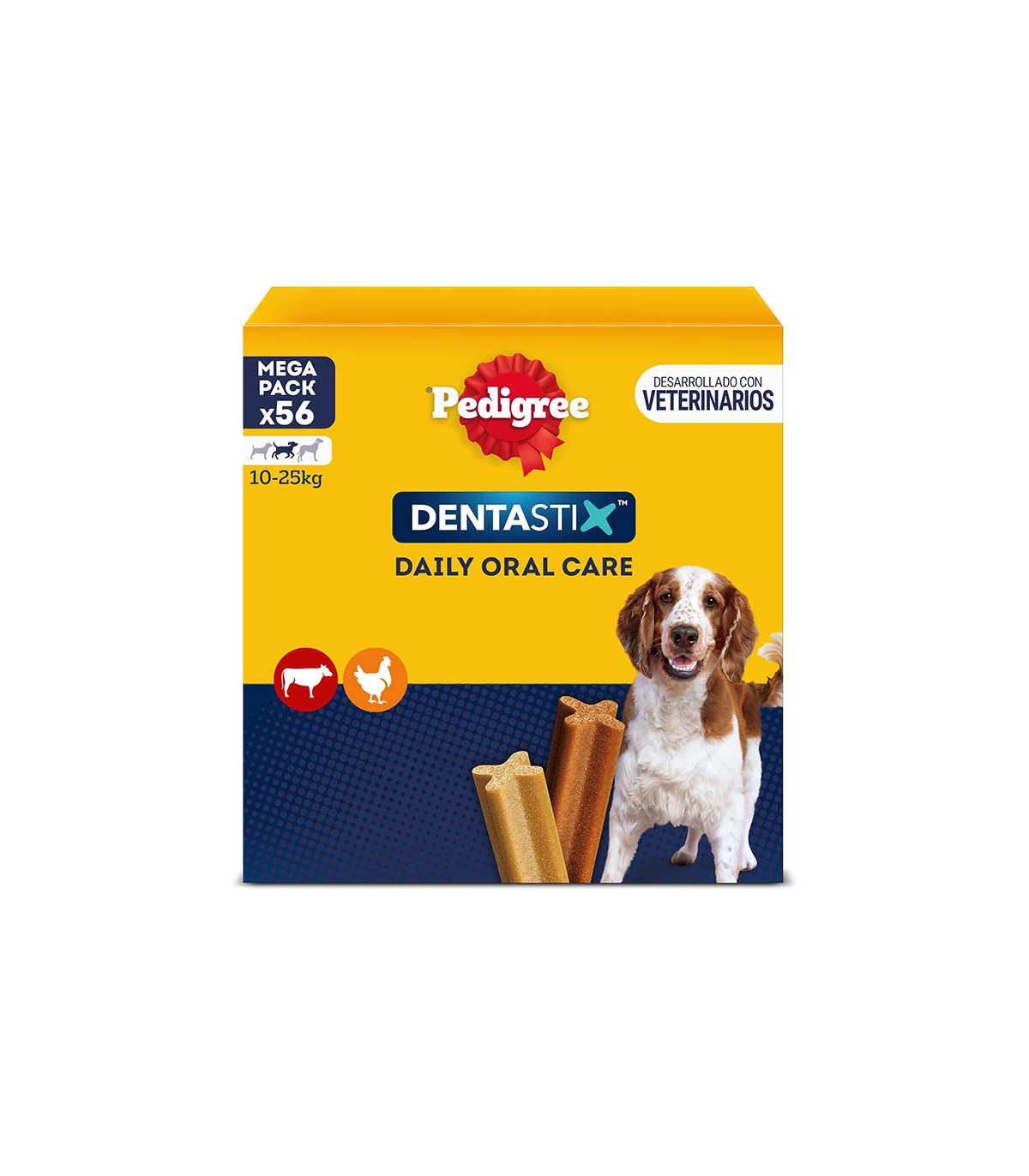 Dentastix Médio Dogs 56 Sticks Snack Dental Δ Pedigree Bimensal