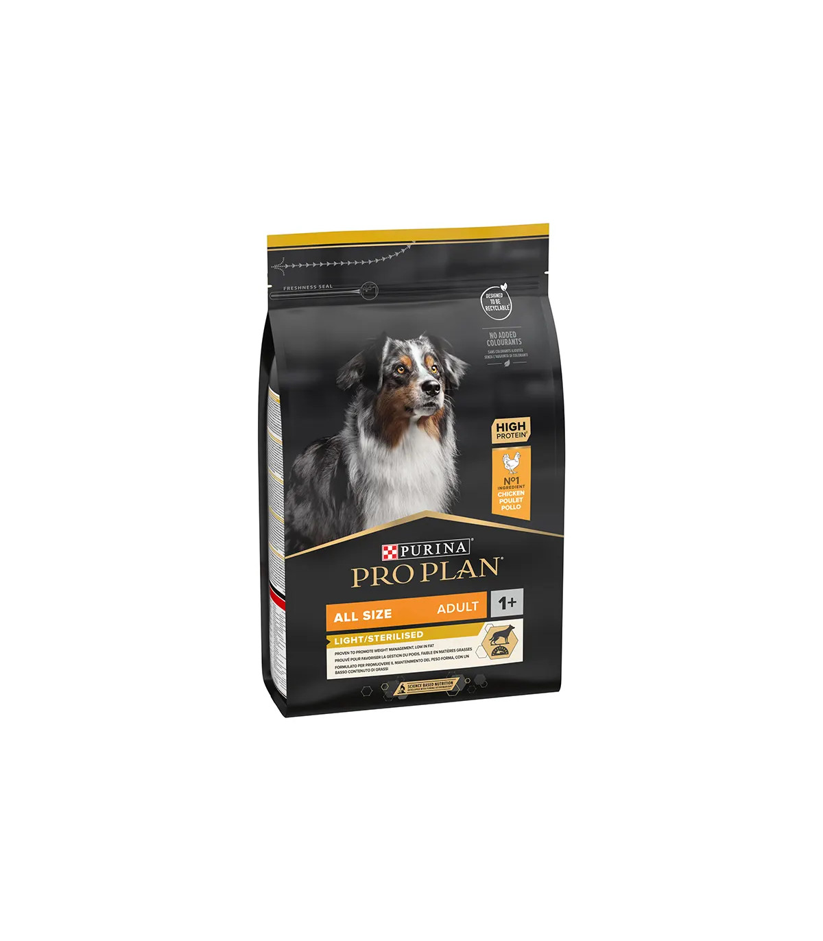Pro Plan All Sizes Adult Light Sterilised Pollo 3kg | Control Peso Perro