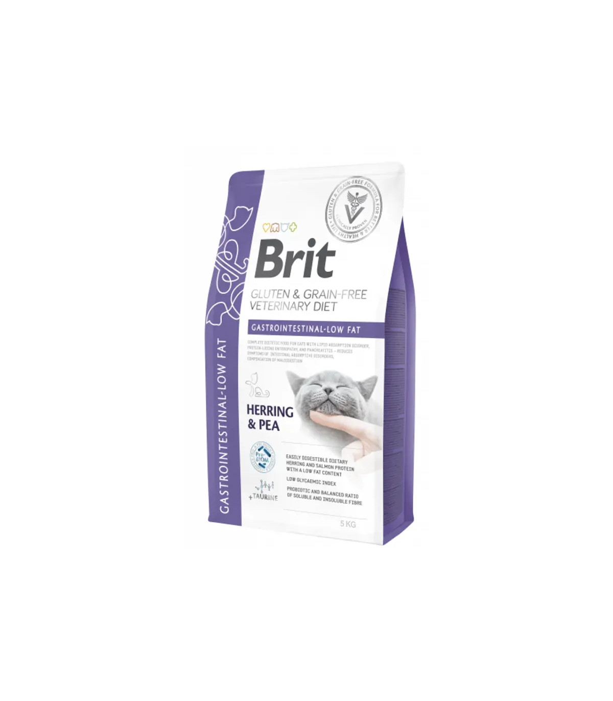 Brit VD Cat Gastrointestinal Low Fat 5kg | Gato Pancreatitis Ahorro