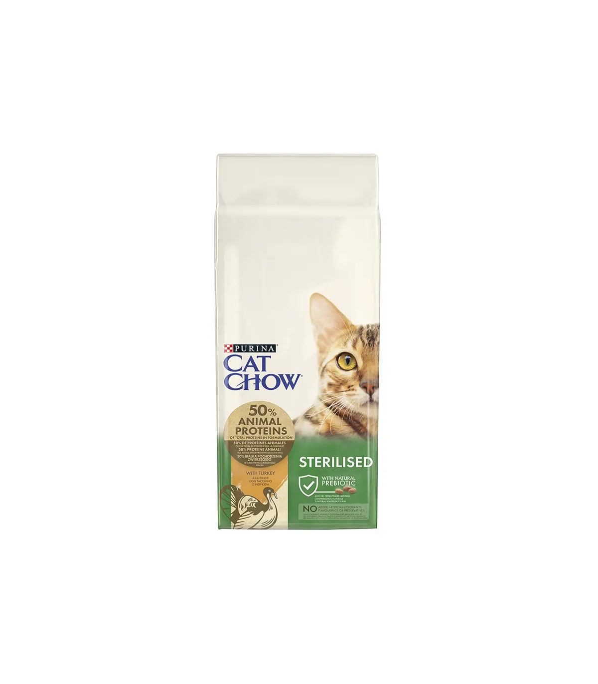 Cat Chow Esterilizado Pavo 15kg | Pienso Gato Adulto Control Peso