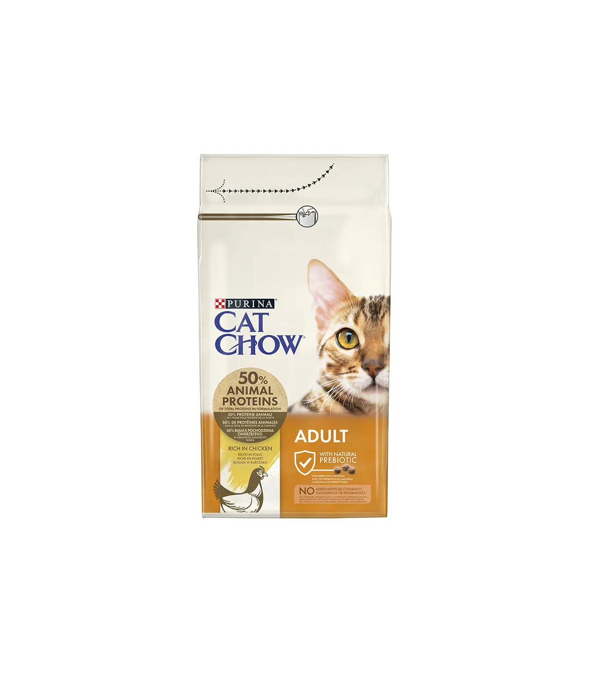 Cat Chow Adulto Pollo 1.5kg | Pienso Gato Completo Natural