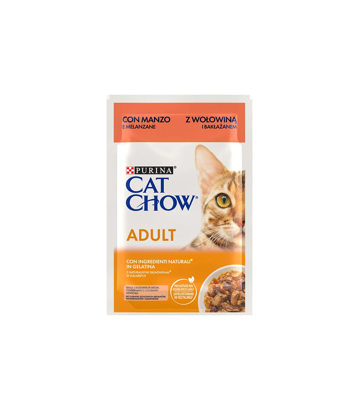 Cat Chow Adulto Húmedo Buey 26x85gr | Gato Multipack Natural