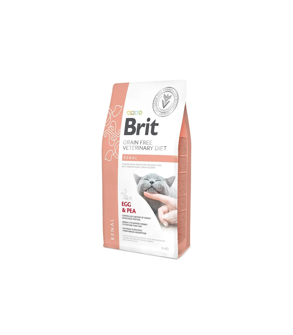 Brit VD Cat Renal Huevo 5kg | Dieta Gato Insuficiencia Renal Ahorro