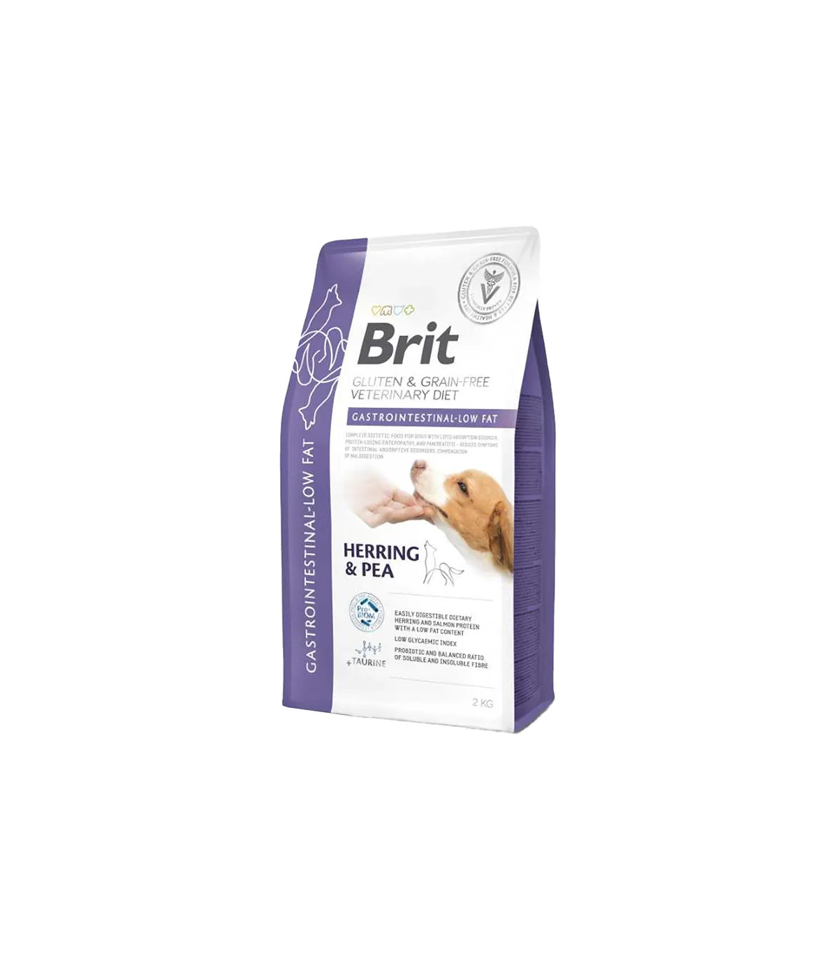 Brit VD Dog Gastrointestinal Low Fat 2kg | Perro Pancreatitis Grasa Baja