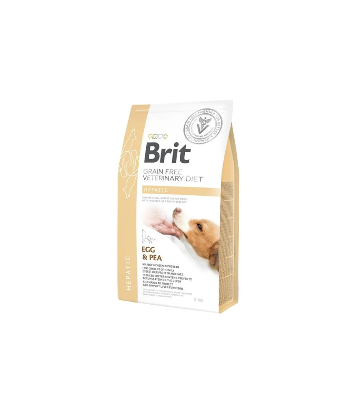 Brit VD Dog Hepatic Huevo 2kg | Dieta Perro Insuficiencia Hepática Cobre Bajo