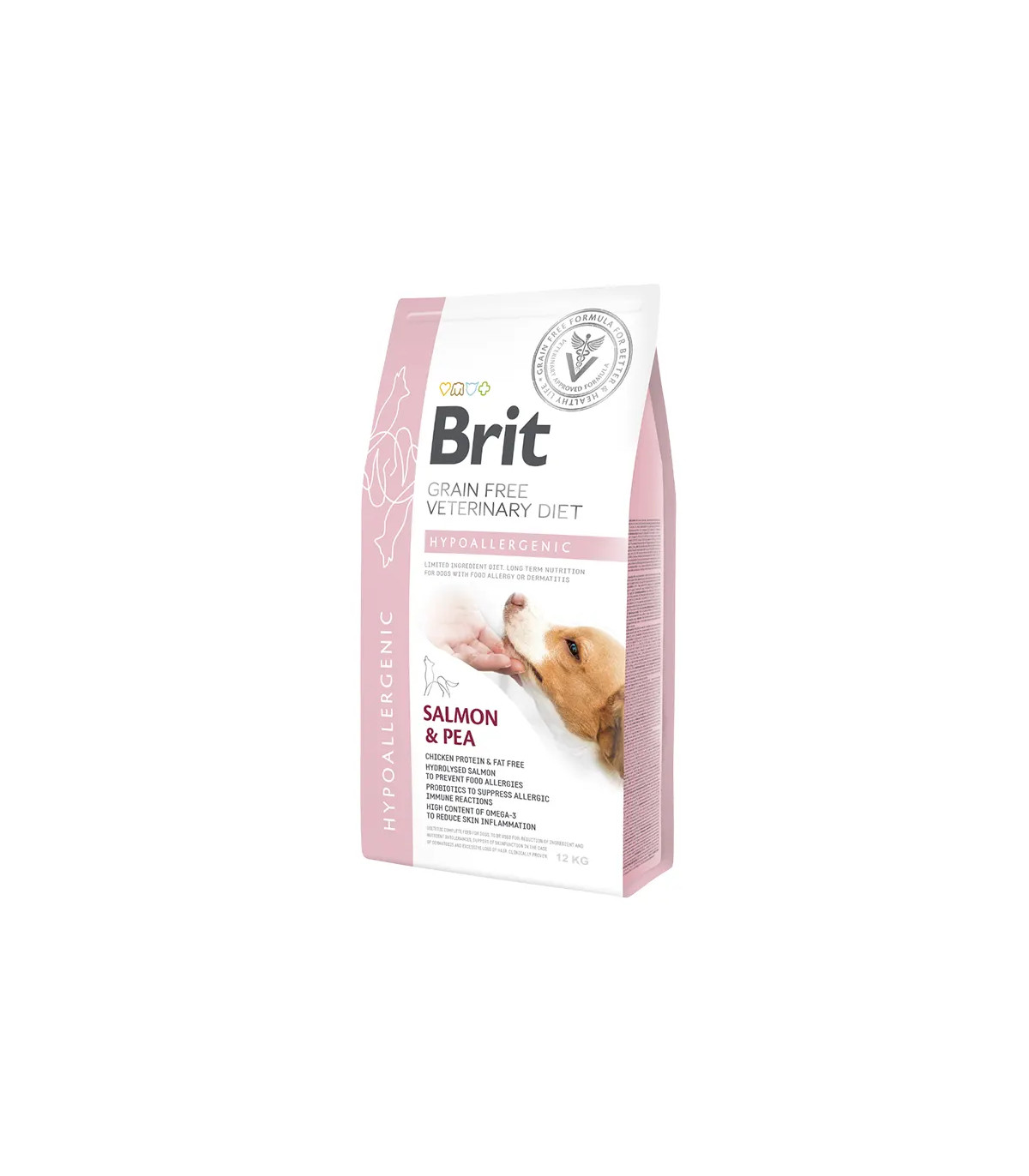 Brit VD Dog Hypoallergenic Salmón 12kg | Dieta Perro Alergia Ahorro