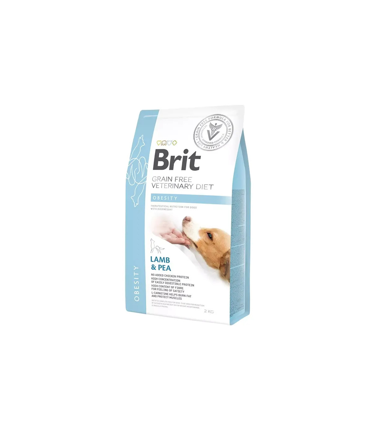 Brit VD Dog Obesity Cordero 2kg | Dieta Perro Control Peso Obesidad