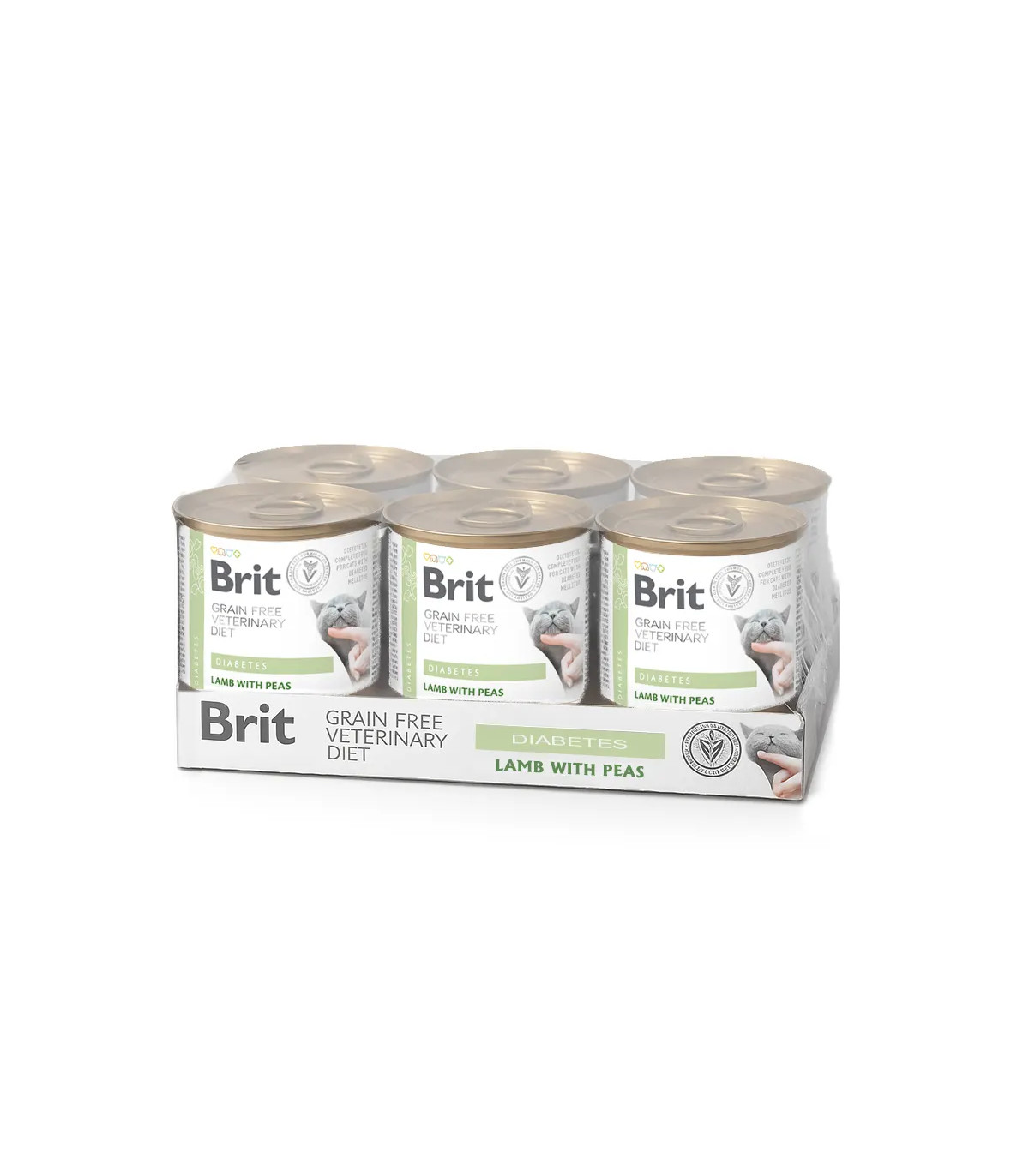 Brit VD Cat Diabetes Cordero Húmedo 6x200gr | Gato Diabético Latas