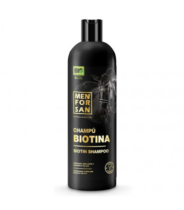Champú Biotina Caballos Menforsan 1L | Fortalece y da Brillo | Crin, Cola y Pelaje Fuerte