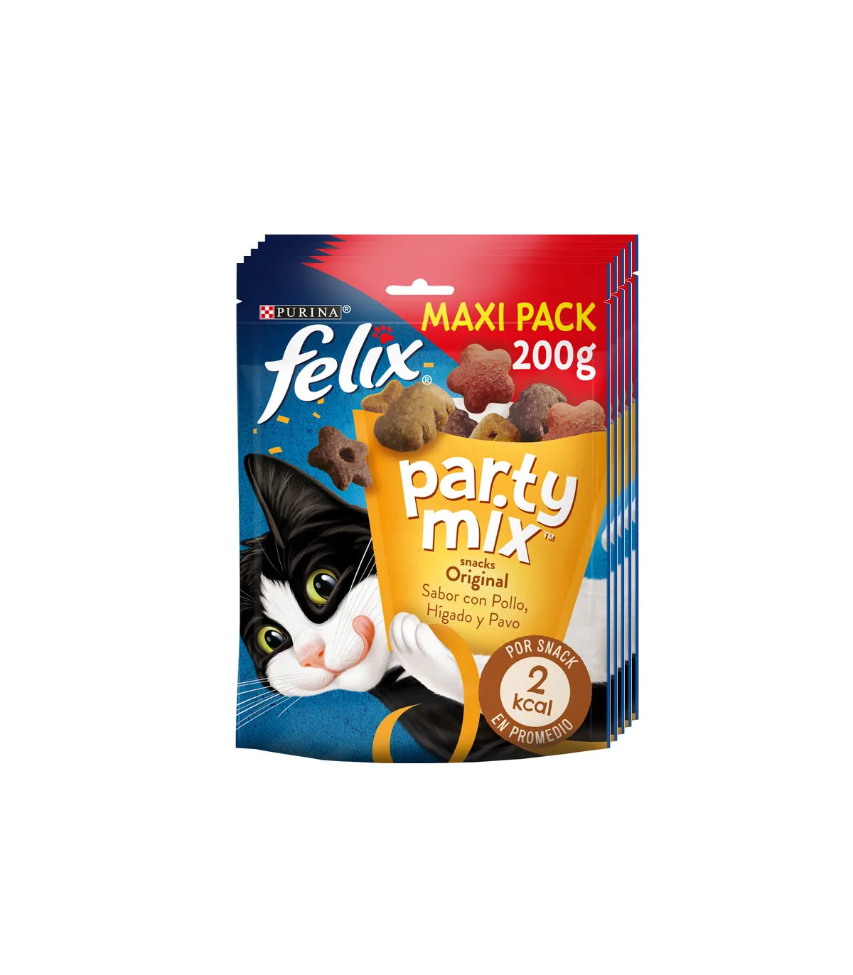 Felix Party Mix Original 5x200g | Pack Ahorro Snacks Gato