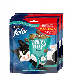 Felix Party Mix Ocean 5x200g | Pack Ahorro Snacks Gato Pescado
