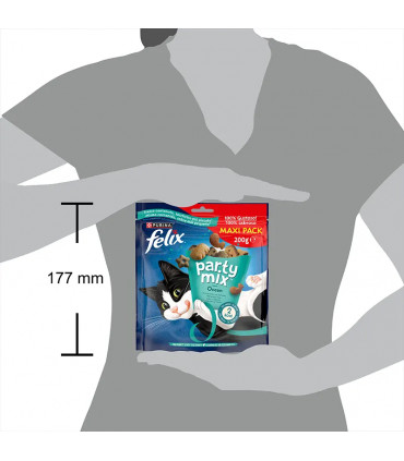 Felix Party Mix Ocean 5x200g | Pack Ahorro Snacks Gato Pescado