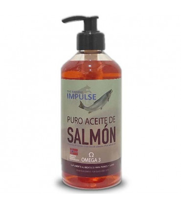 Impulse Aceite de Salmón 500ml | Omega 3 para Pelo, Piel y Articulaciones