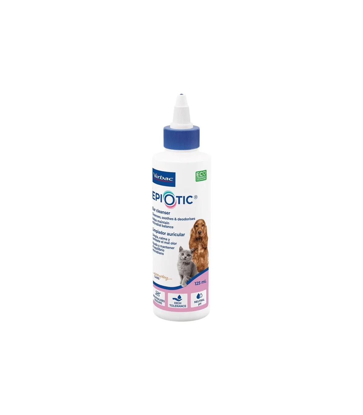 Epiotic Virbac 125ml | Limpiador Oídos Perro y Gato | Otitis