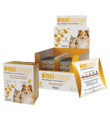 Omniomega 120 Perlas | Omega 3 para Perro y Gato | Piel y Pelo
