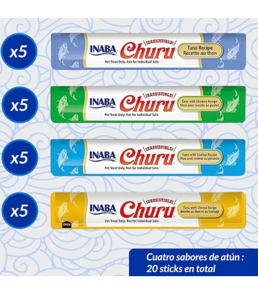 Churu Atún Pack 20x14g | Snack Cremoso e Hidratante para Gato