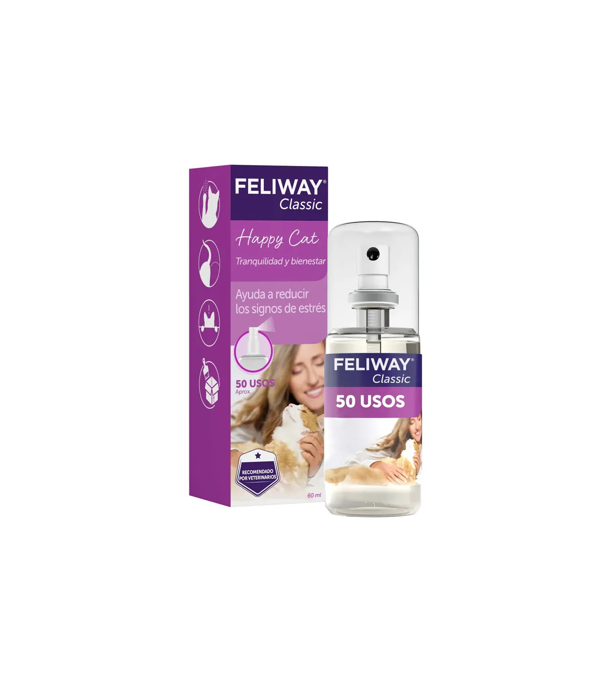 Feliway Classic Spray 60ml | Antiestrés Gatos Viajes y Marcaje