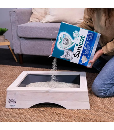 Sanicat Active White 6L | Arena Aglomerante Blanca sin Perfume